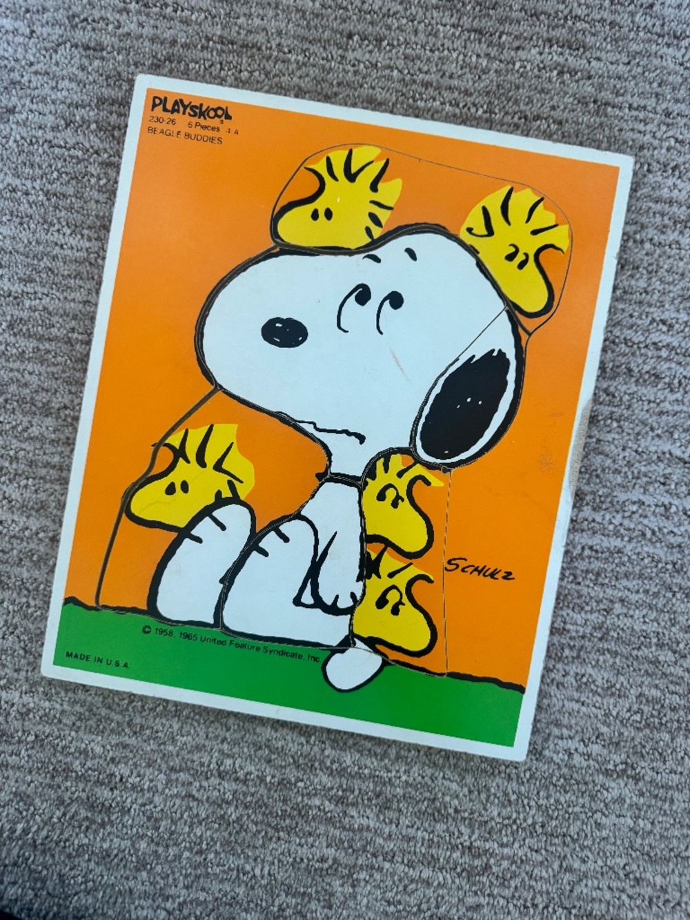 Vintage Playskool Peanuts Puzzle | 'Beagle Buddies'